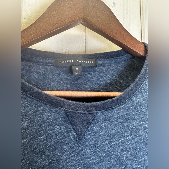 Robert Barakett Pullover Long Sleeve Top Size M Navy Casual Business Workwear - Picture 2 of 4